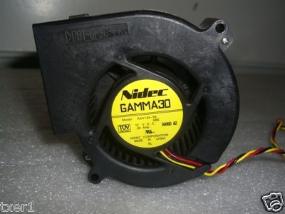 Nidec Gamma30 A34124-58/A35317-58  12VDC .65A Fan TESTED