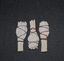 CALIFORNIA WHITE SAGE for Smudging 3 Bundles 3 - 4 Inch Organic Healing Herb