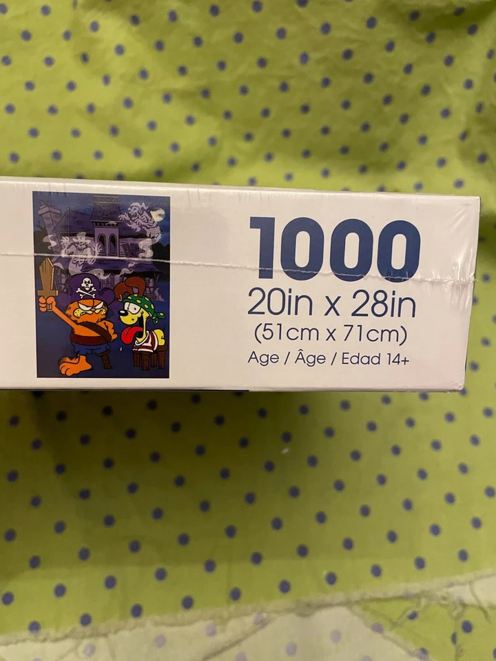 Garfield Halloween 1000 Piece Puzzle Aquarius Brand 20" X 28" Nickelodeon NEW - Image 3 of 3