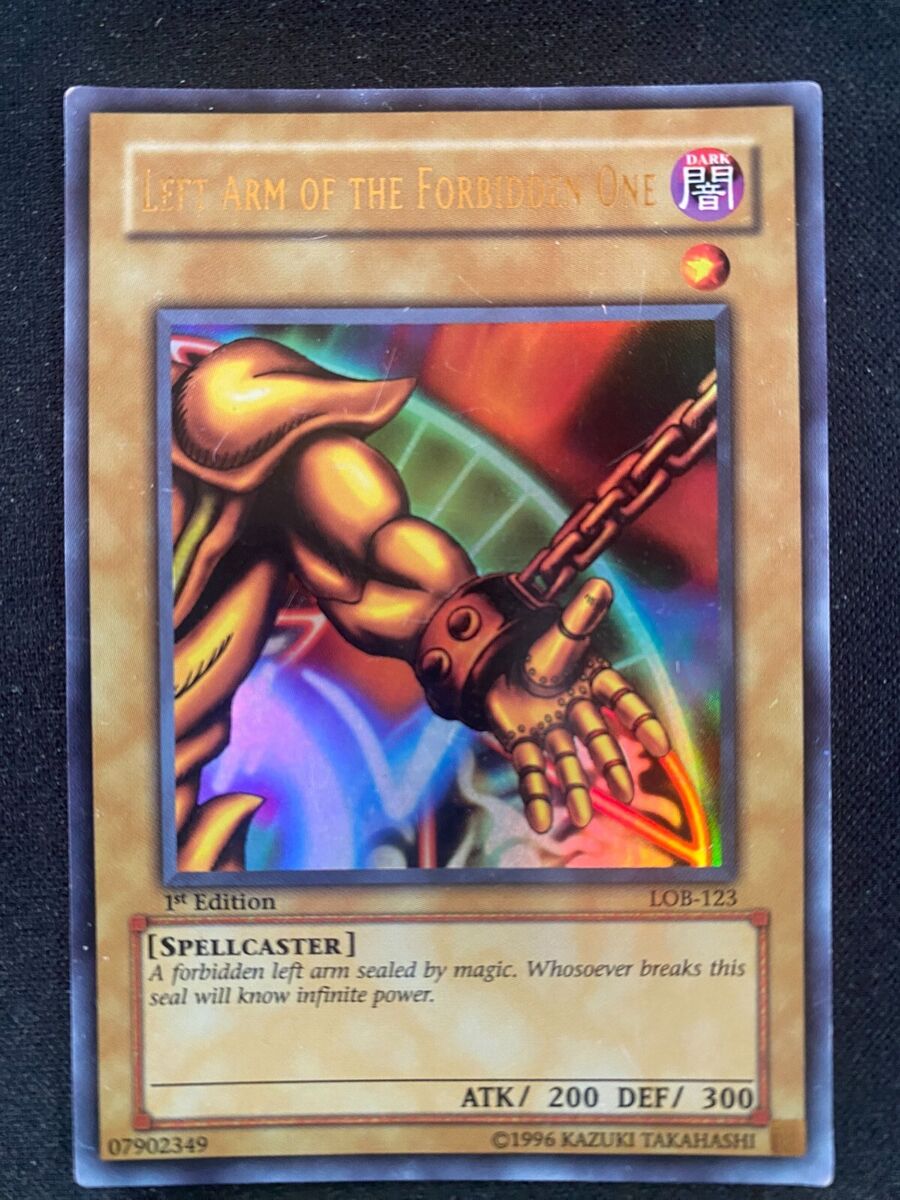 Left Arm Of The Forbidden One Exodia 1st Ed LOB-123 Yugioh Left Arm Of The Forbidden One Exodia 1st Ed LOB-123 Yugioh