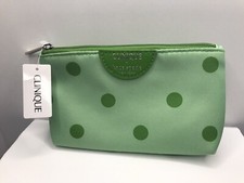 Clinique x Kate Spade Polka Dot Small Cosmetics Makeup Pouch ONLY Mint Green NWT