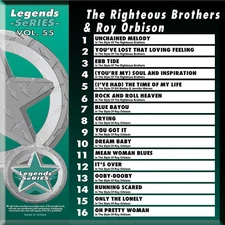 THE RIGHTEOUS BROTHERS ROY ORBISON LEGENDS SERIES VOL-55 KARAOKE CD+G NEW 