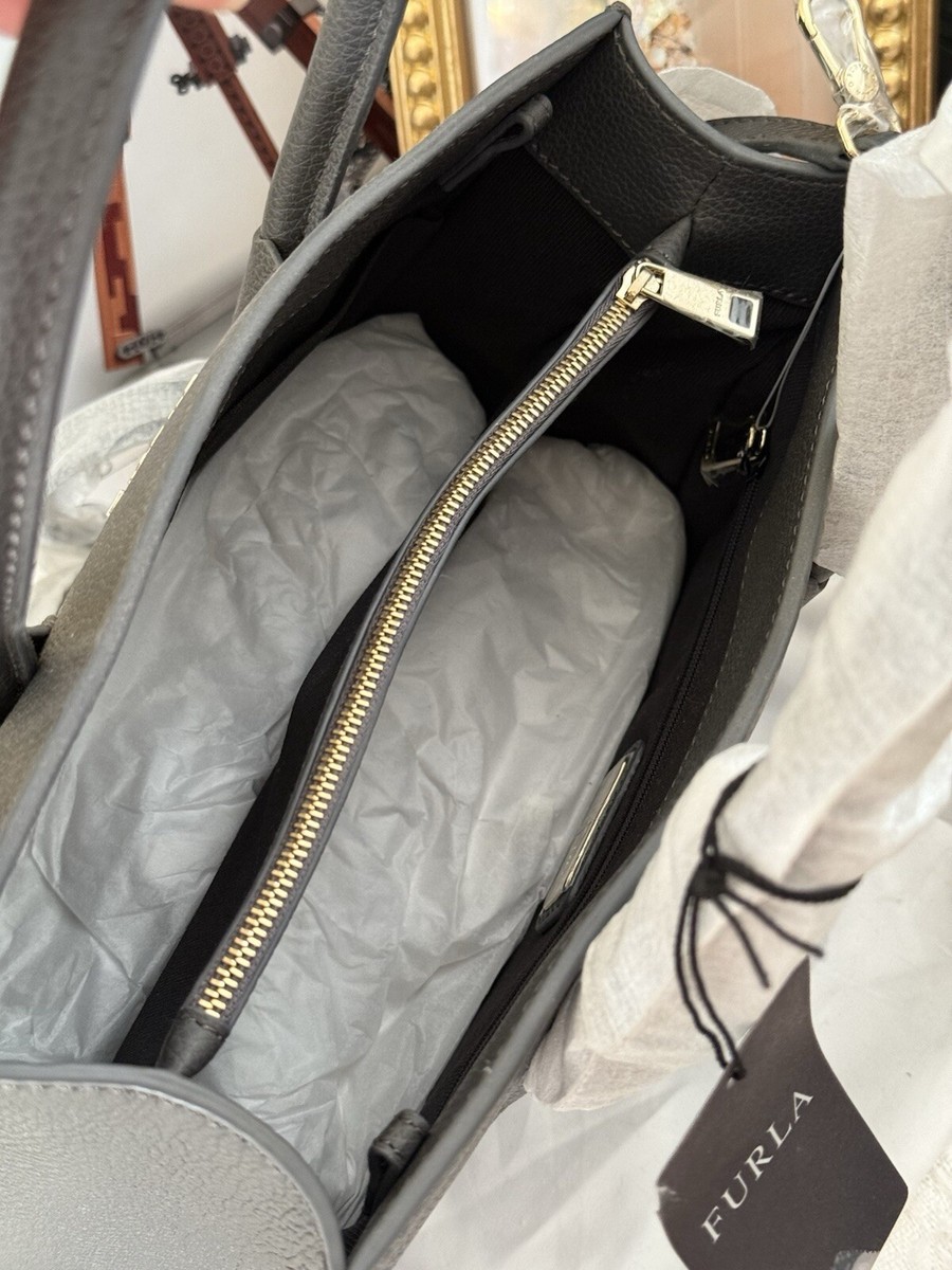 NEW FURLA Amina Tote Grey | eBay