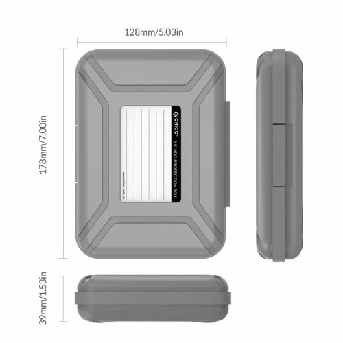 ORICO 5Pcs 3.5" Protective Storage Case Dust-proof Moisture-proof Hard Drive Box - Picture 6 of 13