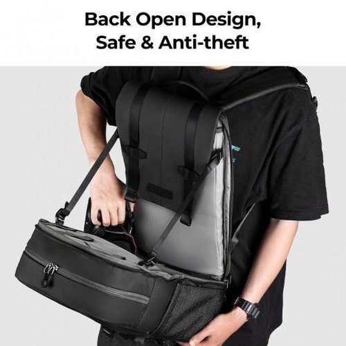 K&F Concept 20L Camera Backpack Bag Photographers Large Capacity Case for Canon - Picture 11 of 13