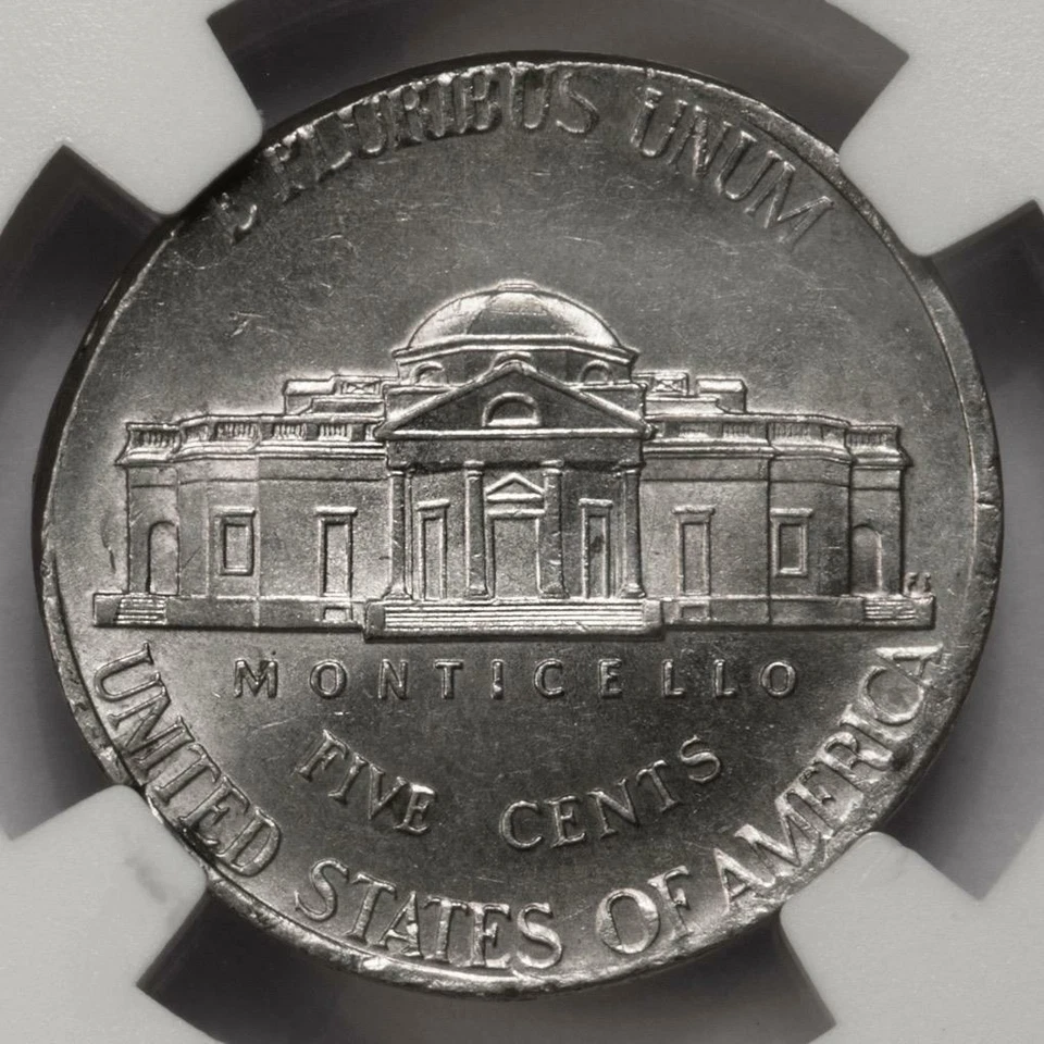 2006 NGC MS62 Struck On 4.2 Gram Elliptical Planchet Nickel Mint Error Rare Date - Image 3 of 4