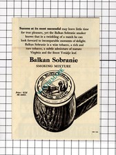 The Balkan Sobranie Räuchermischung kleine Werbung - 1961 Steckling