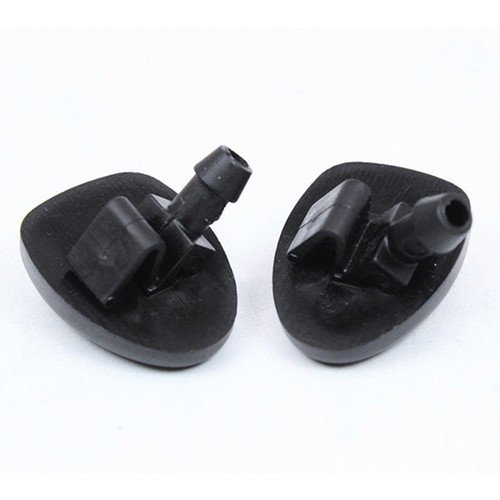 2x Front Windshield Wiper Water Spray Jet Washer Nozzle For Peugeot 206