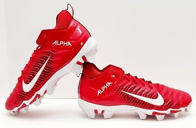 Nike Mens Alpha FastFlex , Football Cleats, AQ7653-600 Red/White