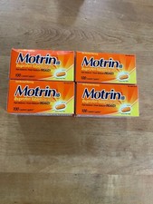 4 Motrin IB Ibuprofen 100 coated tablets pain  fever reducer