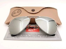 Vintage B L Ray Ban Bausch Lomb G15 Gray Mirror 58mm Aviators W2463 w/Case