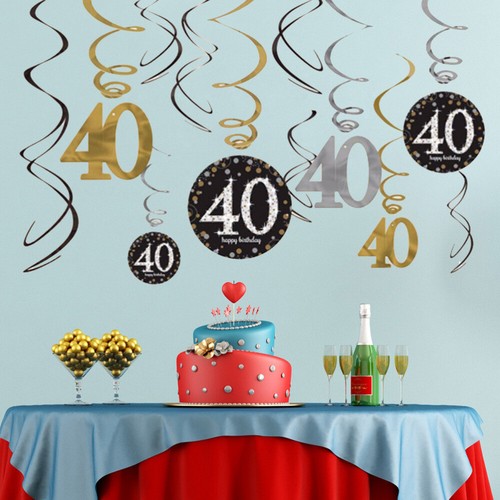12 Tourbillons Suspendus Vert Citron - Décoration De Fête (anniversaire, Mariage) - Neuf