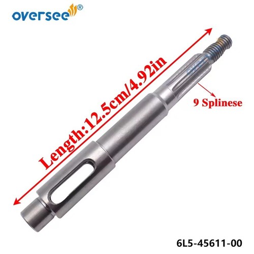 6L5-45611-00 Propeller Shaft Prop fit For Yamaha F 2.5HP 3HP 3A 2/4T Engine - Imagen 1 de 5