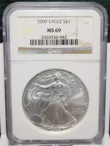 2009 AMERICAN Silver Eagle NGC MS 69