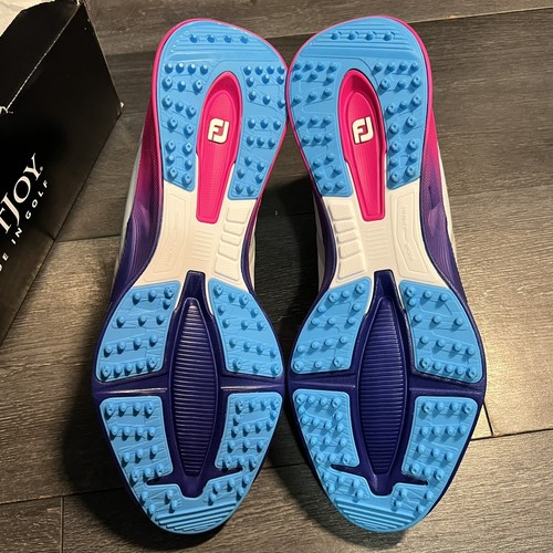 Scarpa da golf Footjoy DryJoy FJ Fuel Sport senza punte bianca impermeabile da uomo taglia 55455 - Foto 6 di 6