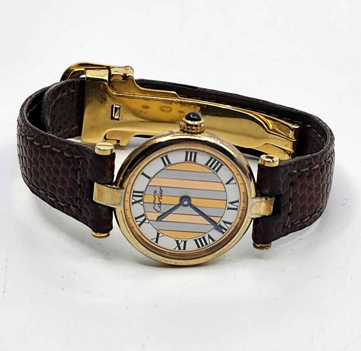Cartier カルティエ　Must de cartier vendome MUST DE CARTIER VENDOME LADIES QUARTZ WATCH DEPLOYMENT CLASP WORKS