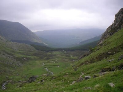 Photo 6x4 Corrie Fee Fee Burn Looking down on Corrie Fee in Glen Doll. c2005