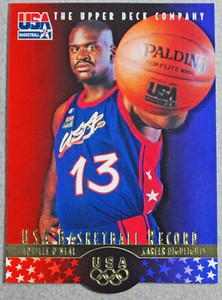 Maillot De Basket Vintage 1996 Shaquille O'Neal Dream Team Olympic, Marine, Taille XL 48, Champion