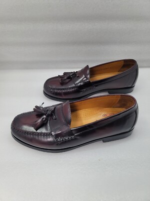 Cole Haan NikeAir Burgundy Pinch Tassel Slip On Loafer Mens  display picture 3