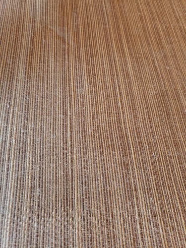 TONES OF BROWN FAILLE SOLID RIBBED REMNANT UPHOLSTERY FABRIC - Picture 2 of 3