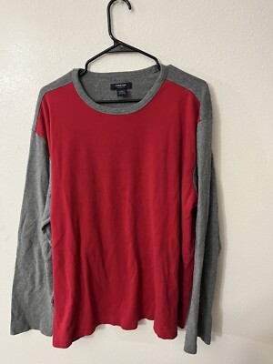 Structure Sweatshirt Size XL Red & Gray Crewneck Sweater Men s