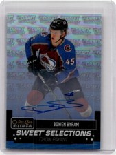 2020-21 O-Pee-Chee Platinum Sweet Selections Rainbow Rookie Bowen Byram RC Auto