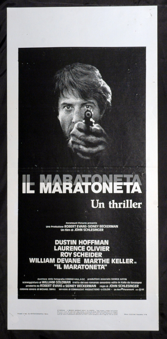 Locandina originale film Il maratoneta (1976) - Regia di John Schlesinger