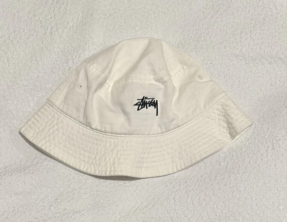 Stussy Stock Bucket Hat Natural White L/XL