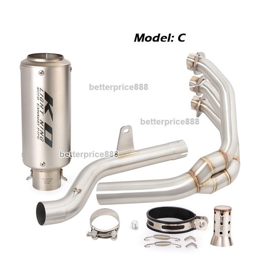 For Triumph Tiger Sport 660 Trident 660 Full Exhaust System Link Pipe Muffler - Picture 5 of 12