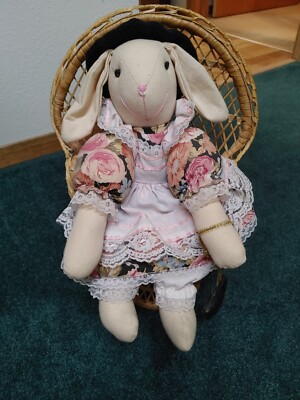 Vintage 1992 HEDDA HARE House of Lloyd 15'' Cloth Rag Doll Bunny Rabbit