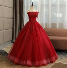 Noble Evening Formal Party Ball Gown Prom Bridesmaid Acting Tutu Dress QYHS042
