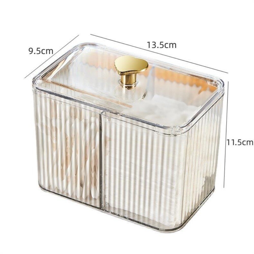 Acrylic Lipstick Qtip Holder 2 Compartment Swab Holder Make Up Pads eBay