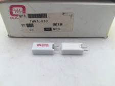 (10 pcs) TWW3JR30 Ohmite, 3 Watt 0.30 Ohm 5%, Vertical Mount, Wirewound Resistor