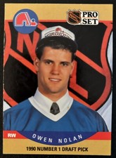 Owen Nolan 1990 Pro Set #401 Number 1 Draft Pick Rookie Card