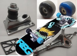 Zink Reg Skateboard Ersatzteile Rad LKW Lager Trolly Achse Baugruppe