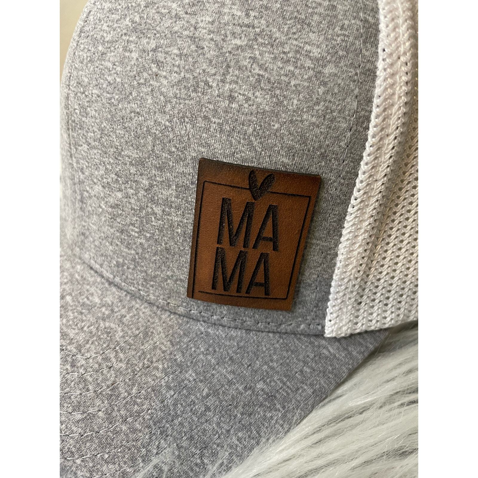 MAMMA cappello da camionista donna flessibile adatto senza supporto pony chiaro cappello da spiaggia grigio