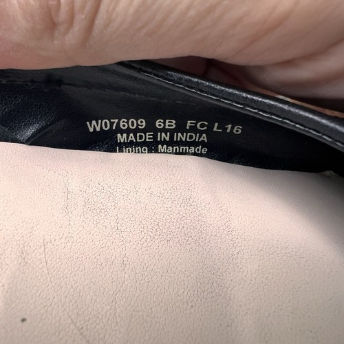 Cole Haan Palaria schwarze Leder-Ballerinas Damenschuhe Schnallendetail Größe 6B - Bild 7 von 7