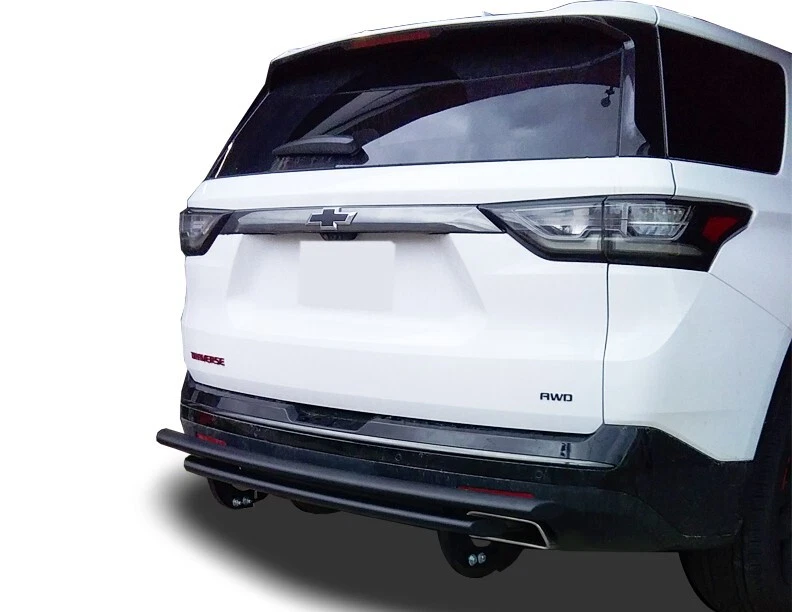 Protector de parachoques trasero doble capa negro se adapta a: Chevrolet Traverse 2018-2024 Foto 3 de 4