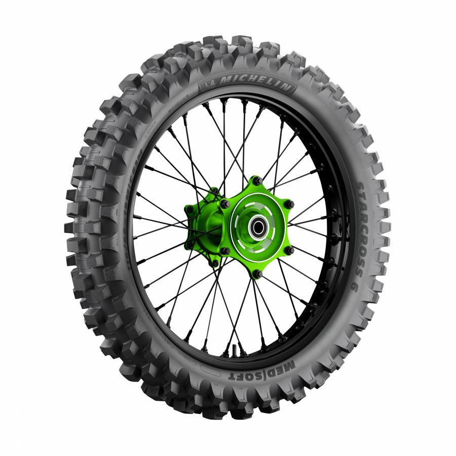 Pneu moto 19 pouces Michelin Starcross 6 Medium Soft arrière 120/80-19 TT 63M pour terrain mixte