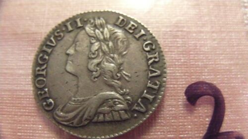 MAUNDY COINS  2D   1746     GEORGE 1 1     NO.2 - Picture 1 of 3
