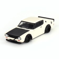 Mini GT 1:64 Diecast Model Car Nissan Skyline Kenmeri Liberty Walk White