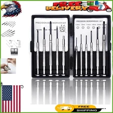 11-Piece Mini Screwdriver Set with Ergonomic Design - Ideal for Eyeglass Repairs