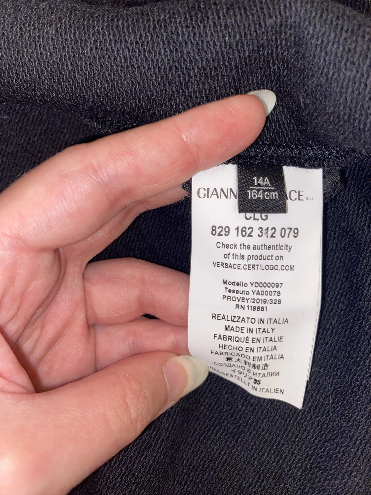 Felpa con cappuccio Versace taglia XS