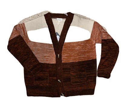 143 Story Boyfriend Cardigan Sweater By Line Up Marbled Color