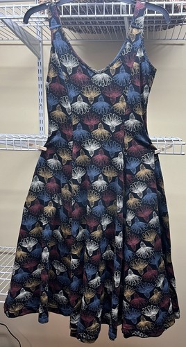 Effie's Heart Coneflower Print Radiance Sleeveless Dress EH591409 Size Small New - Picture 6 of 10