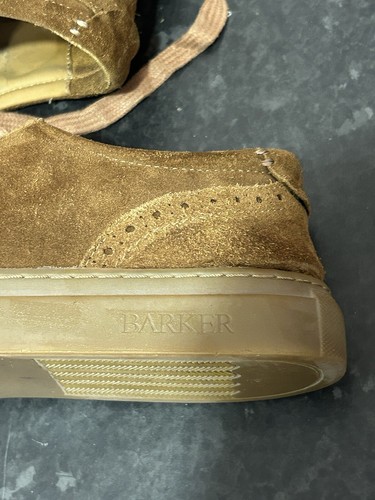 Scarpe da ginnastica/sneaker uomo Barker Axel marrone scamosciato taglia 7 - Foto 10 di 10