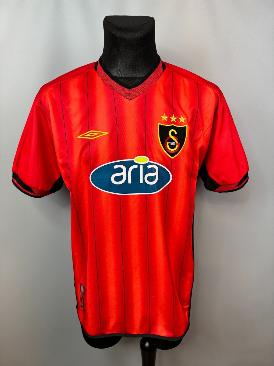 UMBRO アンブロ GALATASARAY ガラタサライ サッカーユニフォーム 2003-04 Galatasaray Home Shirt - 6/10 - (S.Boys)