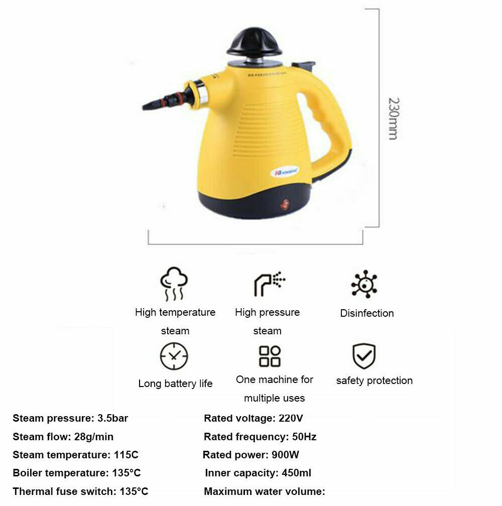 Home Steam Cleaner Machine Carpet Bathroom Kitchen Cleaning