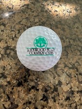 LOGO GOLF BALL-ORIGINAL LOCKWOOD FOLLY COUNTRY CLUB-NC-OLDER LOGO