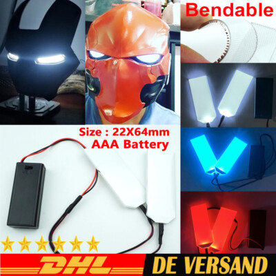 Biegsamen DIY LED Augen Licht Für Helm Maske Auge Licht Cosplay Zubehör DHL